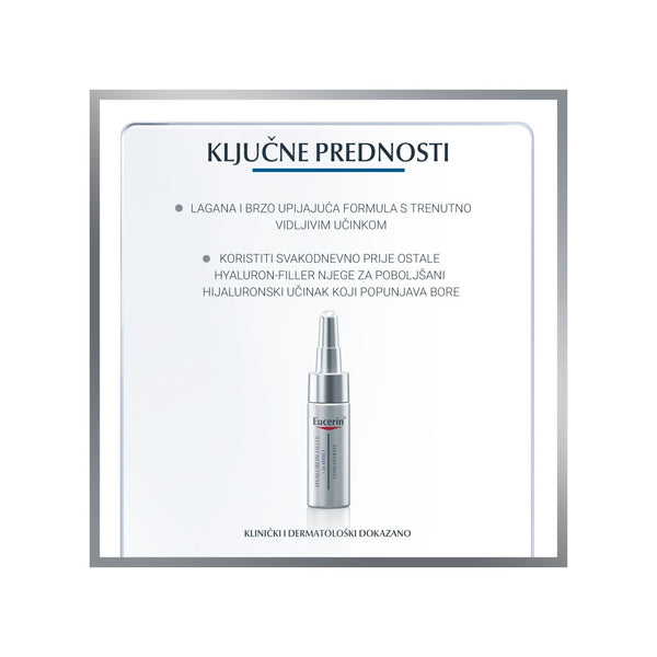 Eucerin Hyaluron-Filler 3X EFFECT koncentrirani tretman za ispunjavanje bora 6x5 ml