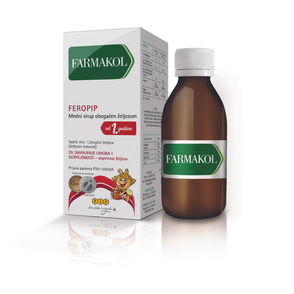 PIP Farmakol Feropip - medni sirup obogaćen željezom 150 ml