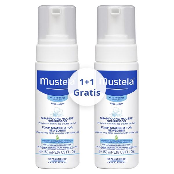 Mustela Pjena za tjemenicu 150 ml 1+1 GRATIS