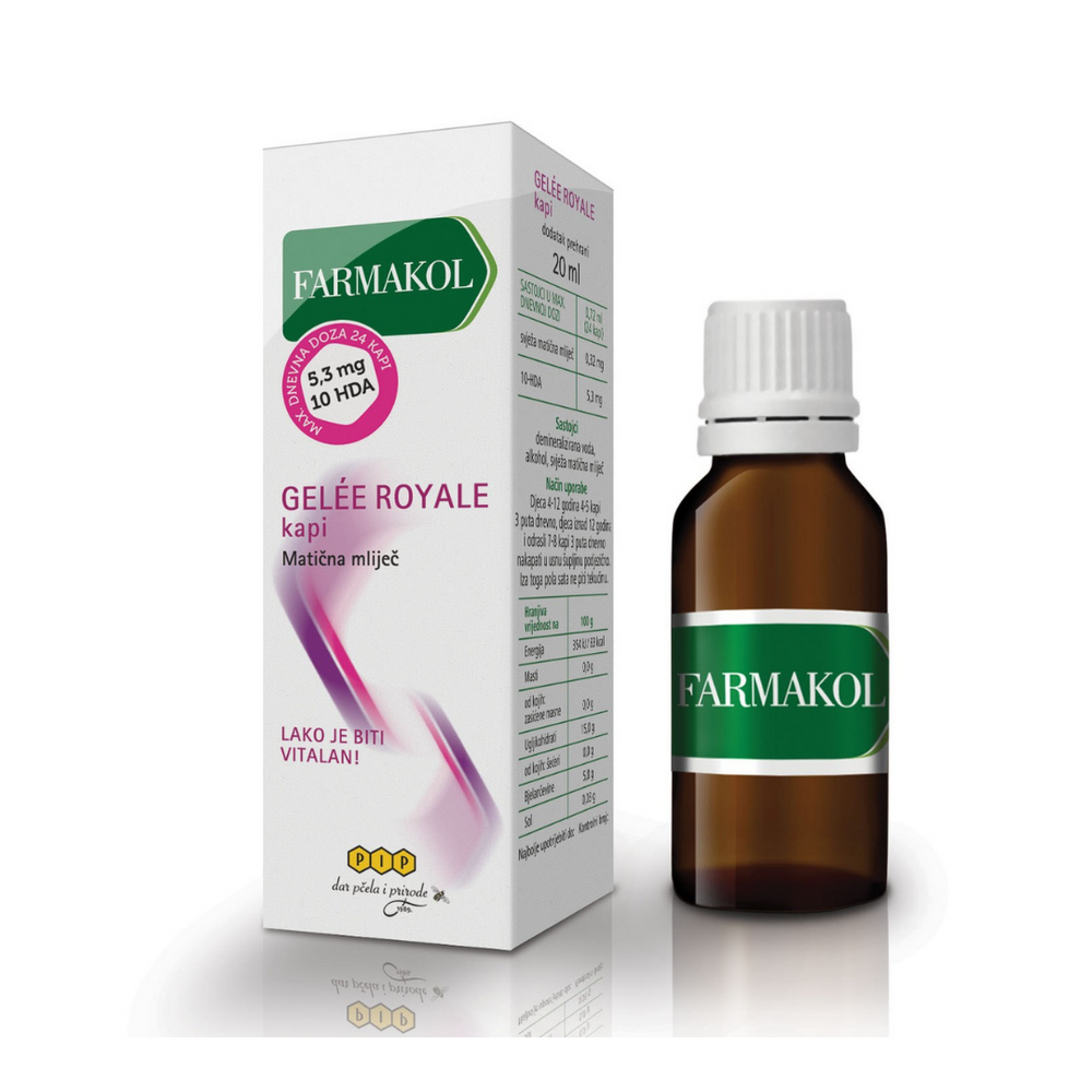 PIP Farmakol Gelée Royale - matična mliječ kapi 15 ml