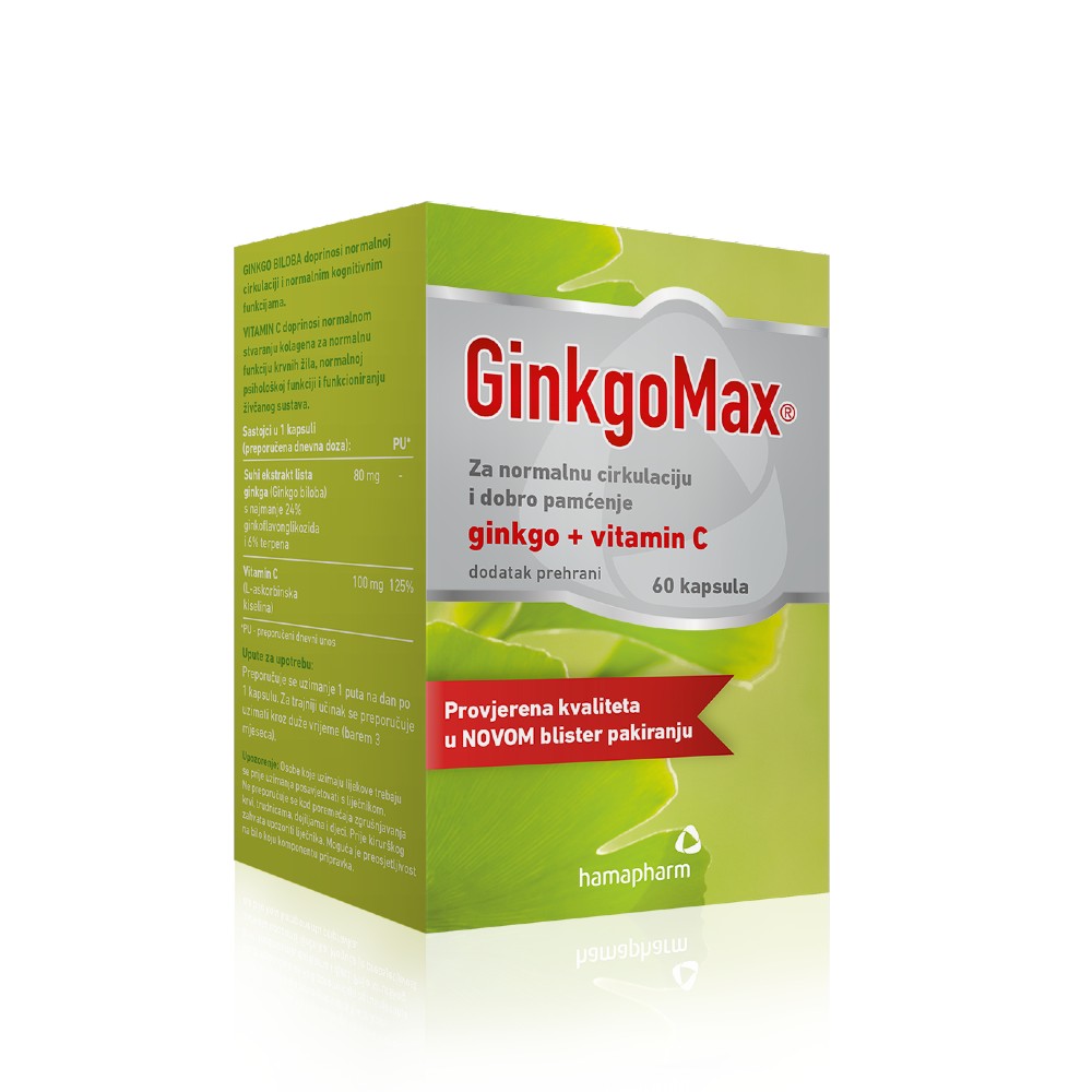 Hamapharm Ginkgomax 60 kapsula