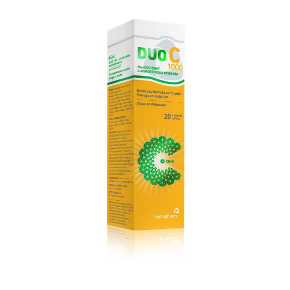 Hamapharm Duo C 1000 20 šumećih tableta