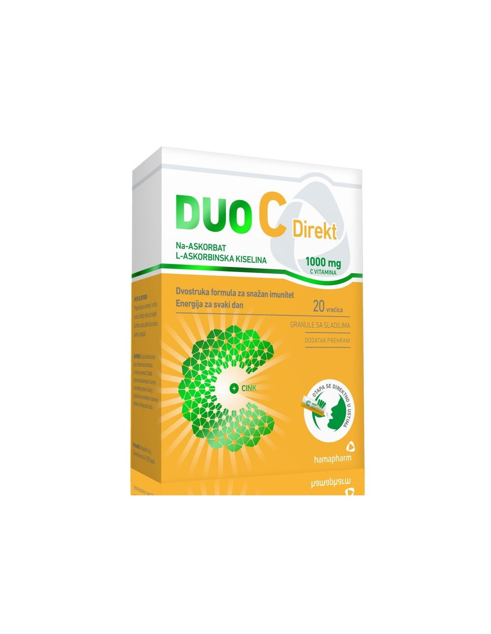 Hamapharm Duo C Direkt 1000mg granule, 20 vrećica
