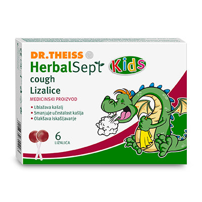 Dr. Theiss Herbalsept Kids Lizalice protiv kašlja, 6 komada