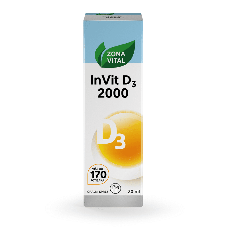Zona Vital InVit D3 2000 oralni sprej 30 ml