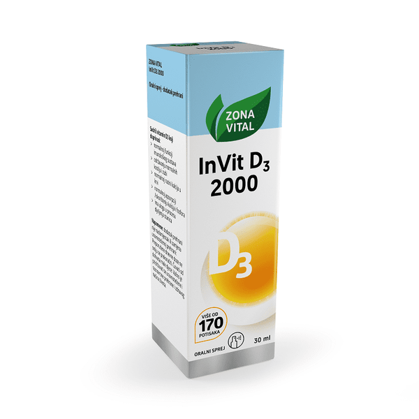 Zona Vital InVit D3 2000 oralni sprej 30 ml