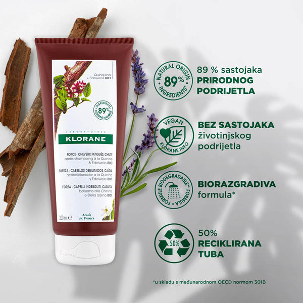 Klorane balzam s kininom i organskim runolistom 200 ml