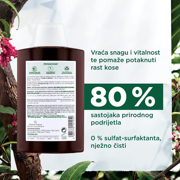 Klorane šampon s kininom i organskim runolistom 200 ml
