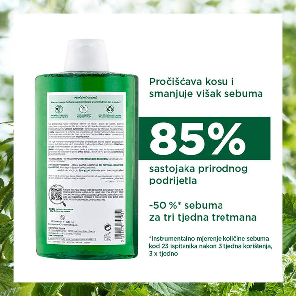 Klorane šampon s organskom koprivom 400 ml