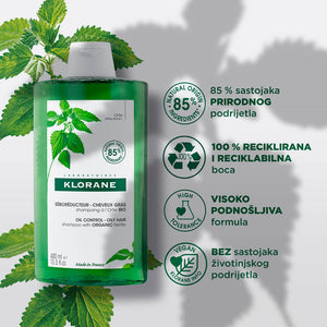 Klorane šampon s organskom koprivom 400 ml