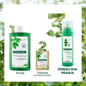 Klorane suhi šampon s koprivom 150 ml