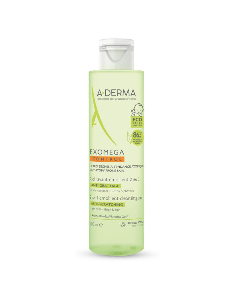 A-Derma Exomega Control emolijentni gel za čišćenje 2u1 200 ml