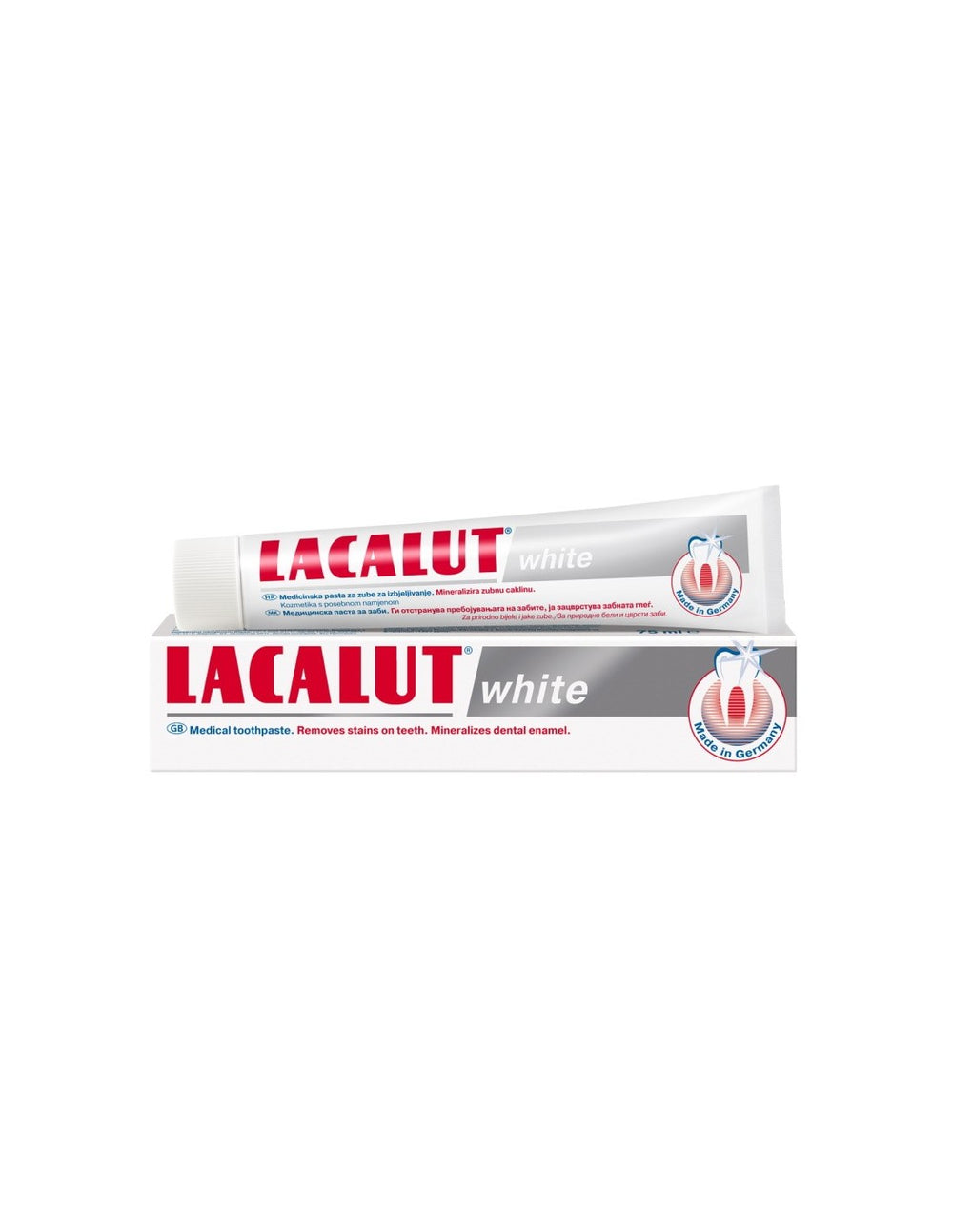Lacalut zubna pasta White, 75 ml