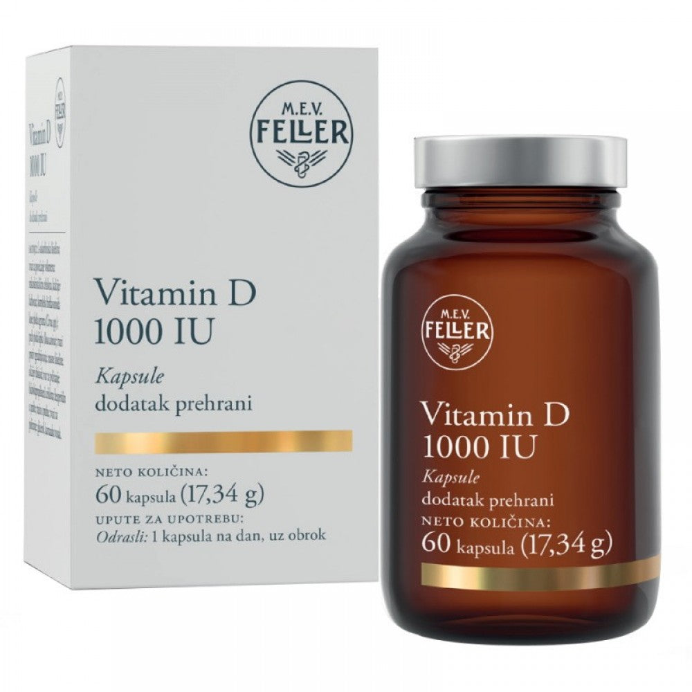 M.E.V. FELLER Vitamin D 1000 IU 60 kapsula