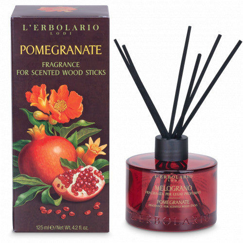 L'Erbolario Melograno miris za prostor s drvenim štapićima 125 ml