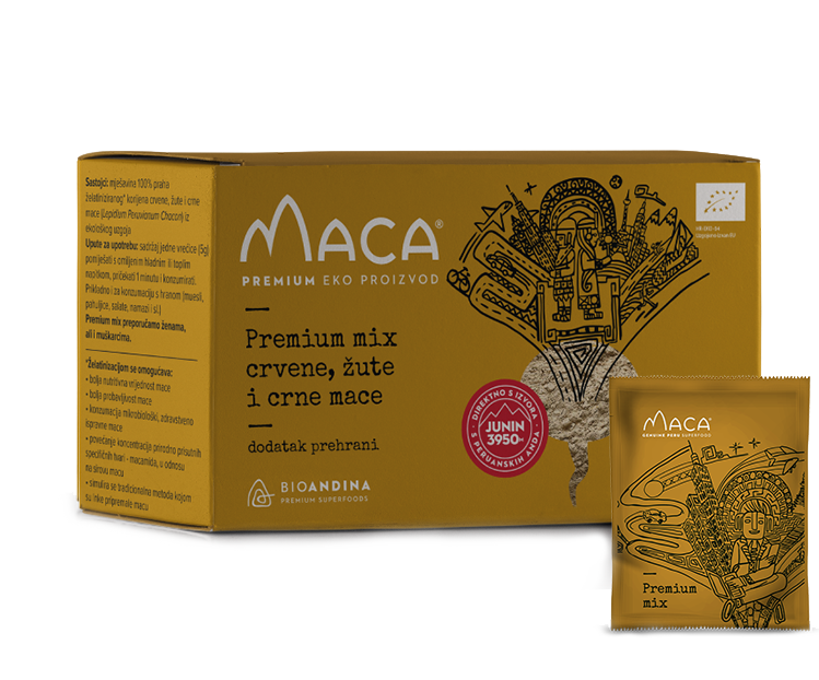 Bioandina Premium miks aktivirana Maca -30X5 g