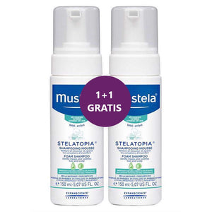 Mustela Stelatopia pjena za tjemenicu 150 ml 1+1 GRATIS