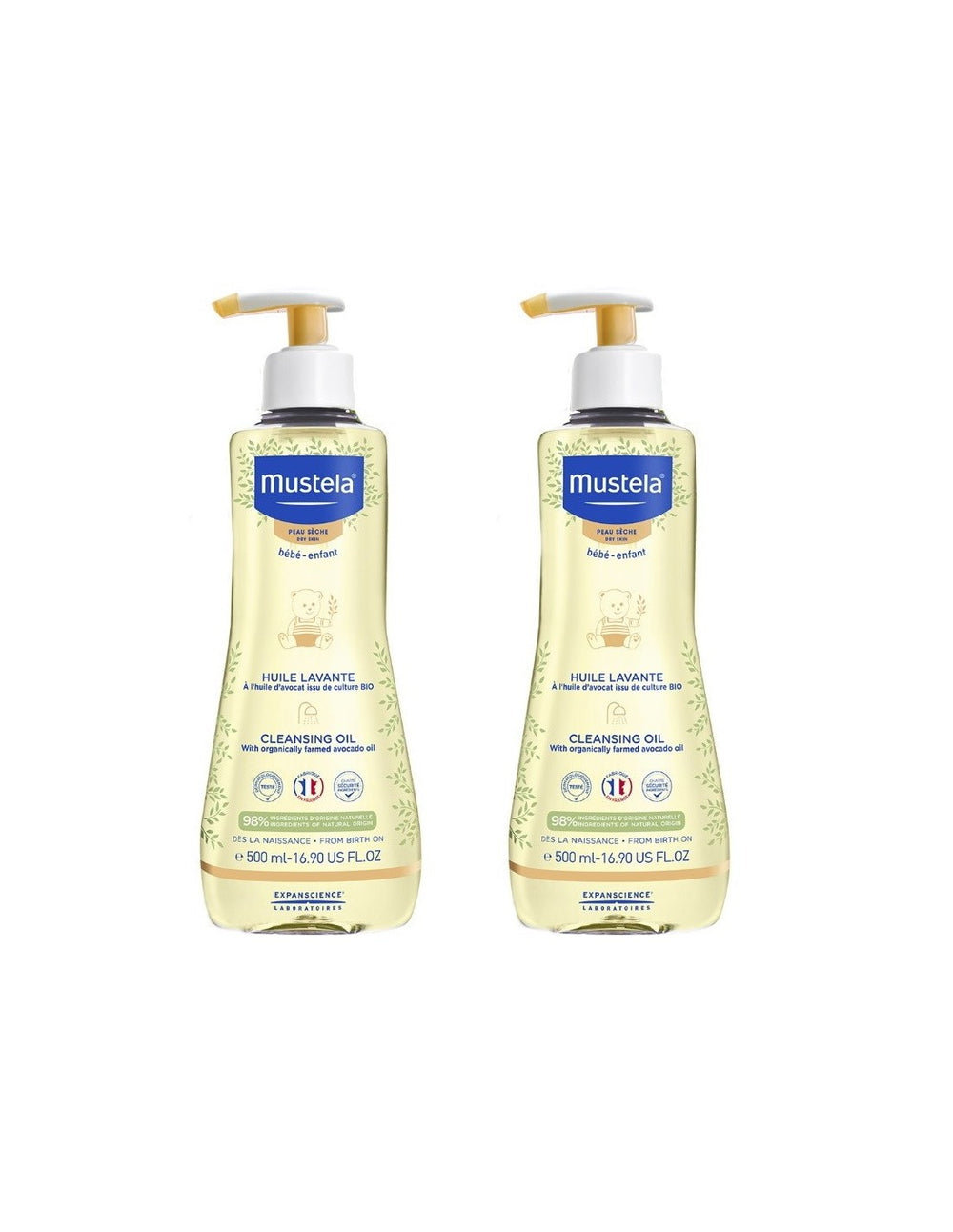 Mustela ulje za kupanje 500 ml 1+1 GRATIS