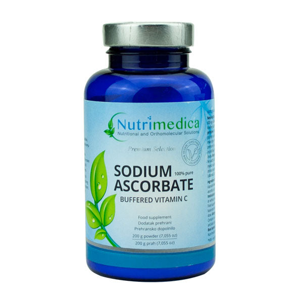 Nutrimedica Natrijev askorbat prah 200g (ROK:30.06.2023.)