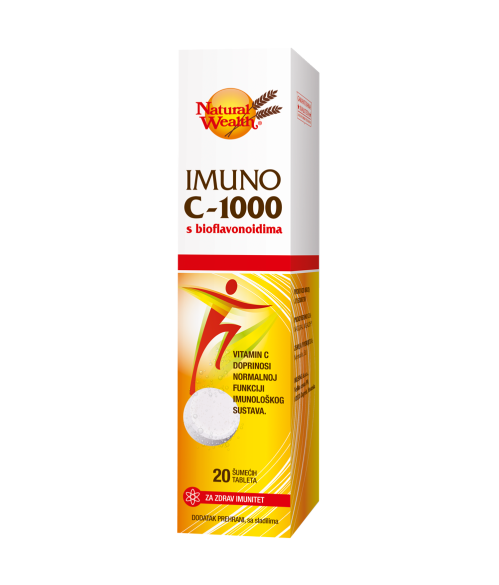 Natural Wealth Imuno C-1000 s bioflavonoidima 20 šumećih tableta