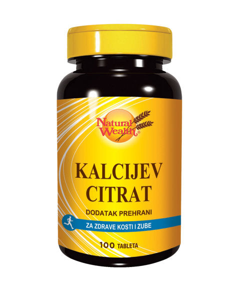 Natural Wealth Kalcijev citrat 100 tableta