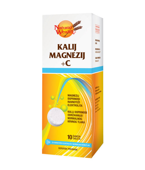 Natural Wealth Kalij Magnezij + C 10 šumećih tableta