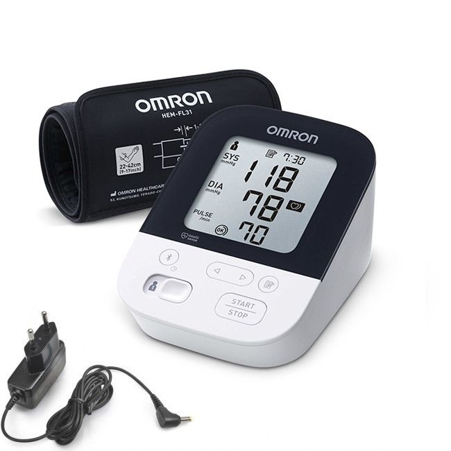 Omron M4 Intelli IT tlakomjer za nadlakticu s pametnom manžetom i smartphone aplikacijom + adapter