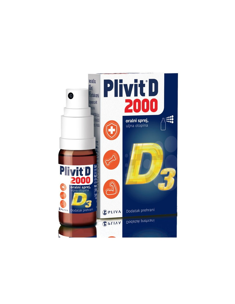 Plivit D3 2000 IU oralni sprej, 10 ml