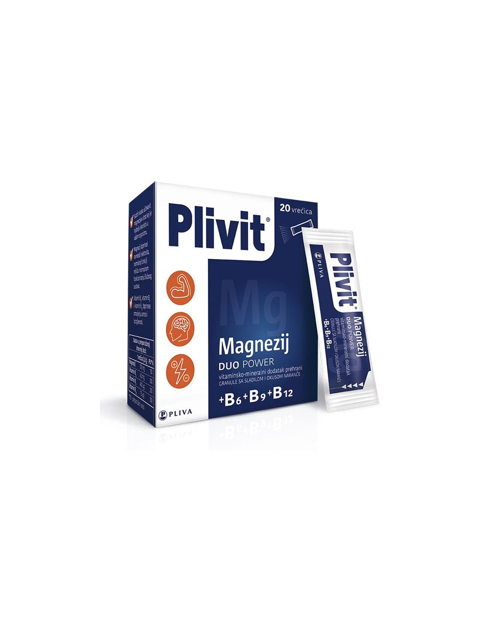 Plivit Magnezij Duo Power  20 vrećica