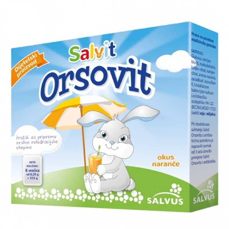 Salvit Orsovit prašak za pripremu oralne rehidracijske otopine 6 vrećica