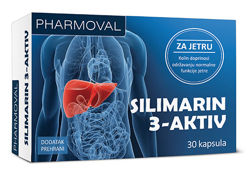 Pharmoval Silimarin 3-aktiv 30 kapsula