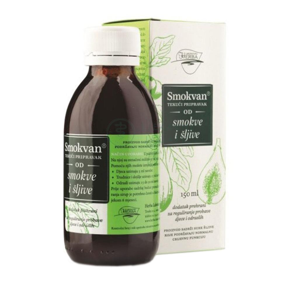 Herba Smokvan tekući dodatak od smokve i šljive, 150 ml