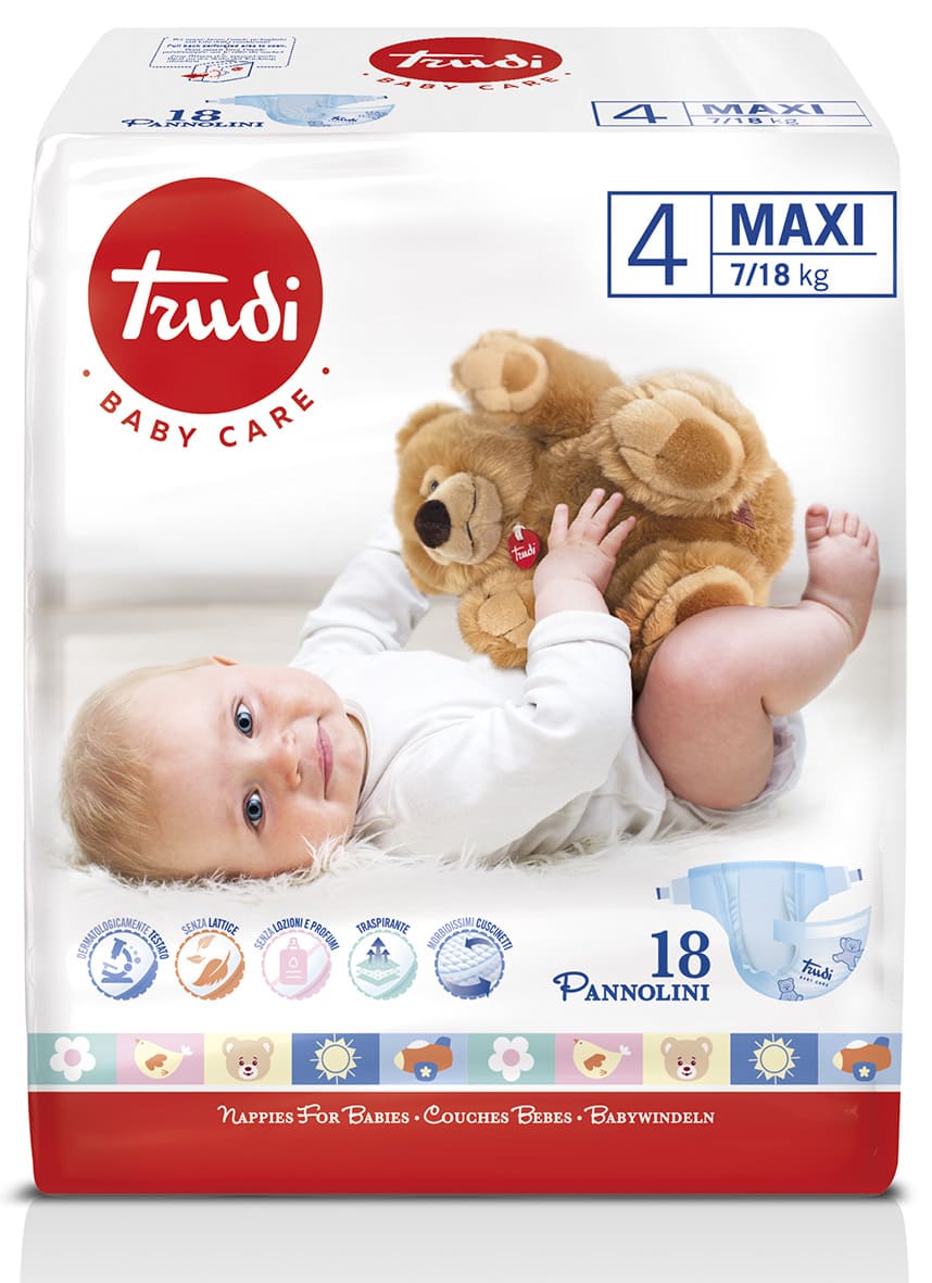 Trudi Dry Fit pelene MAXI 7–18 kg 18 pelena