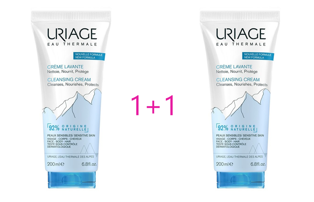 Uriage Creme Lavante pjenušava emulzija za pranje 200 ml 1+1 GRATIS