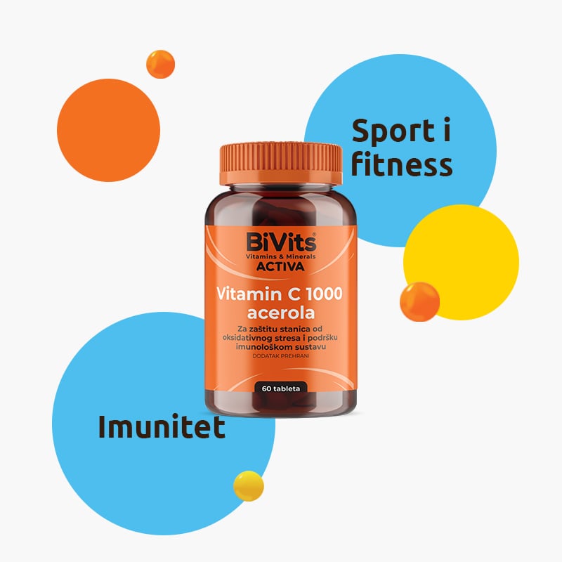 BiVits Vitamin C 1000 i Acerola 60 tableta