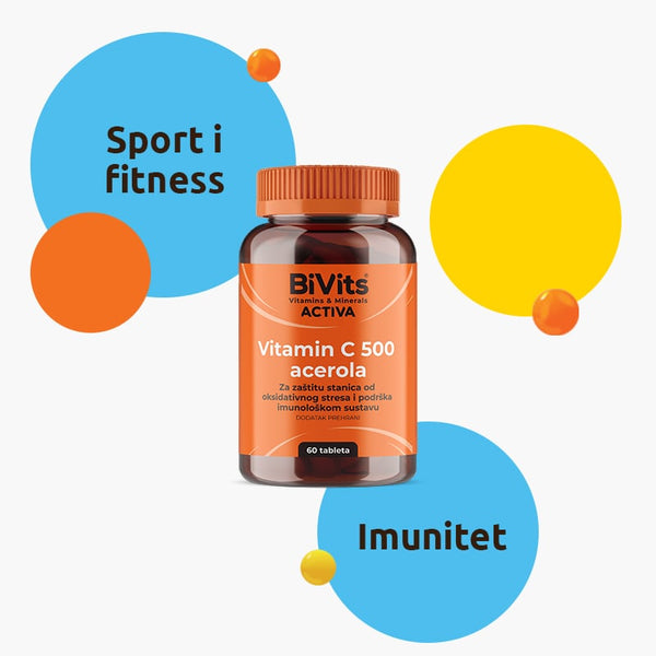BiVits Vitamin C 500 i Acerola 60 tableta
