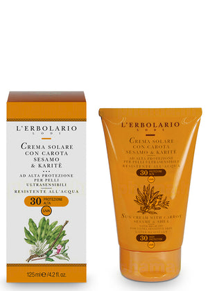 L'erbolario Sun krema za sunčanje SPF30+, 125 ml