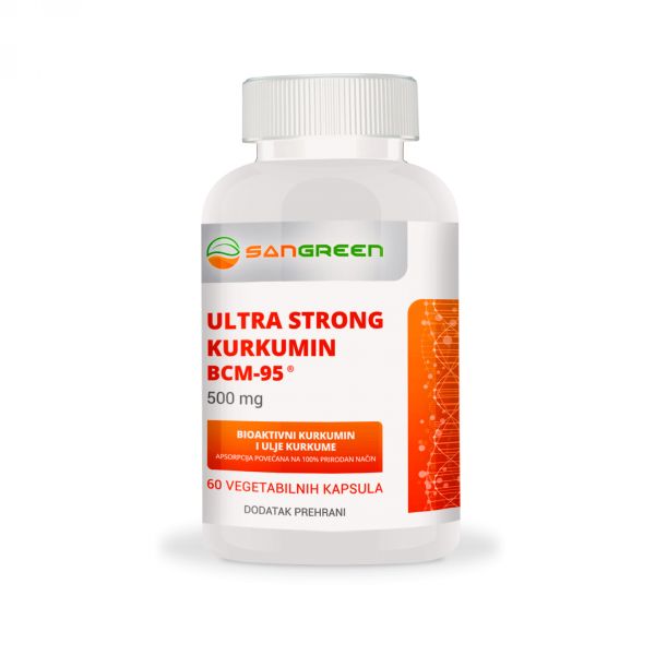 Sangreen Ultra strong kurkumin BCM-95 500 mg 60 kapsula, dodatak prehr